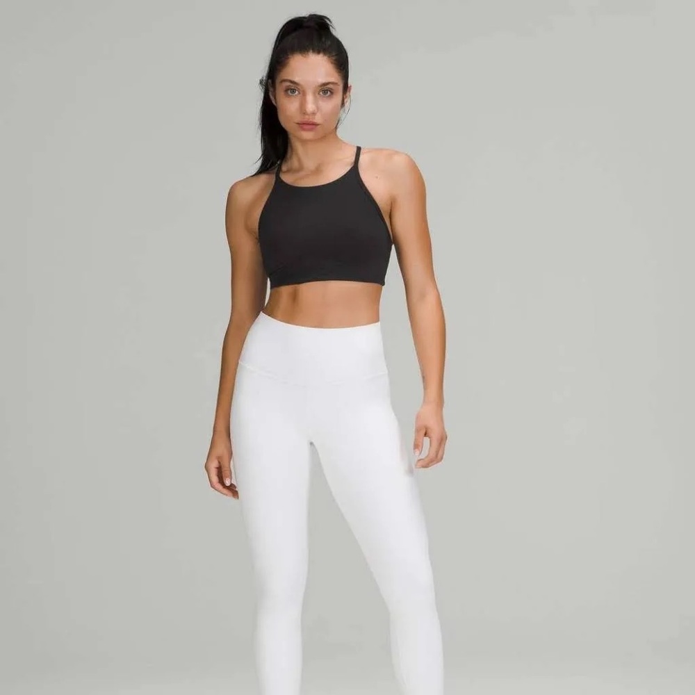 Lululemon Flow Y Wrap-Front High-Neck Bra 
Light Support, B/C Cup
